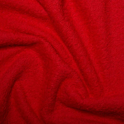 Cotton Towelling Fabric Plain Solid Colour Beach Bath Terry Towel