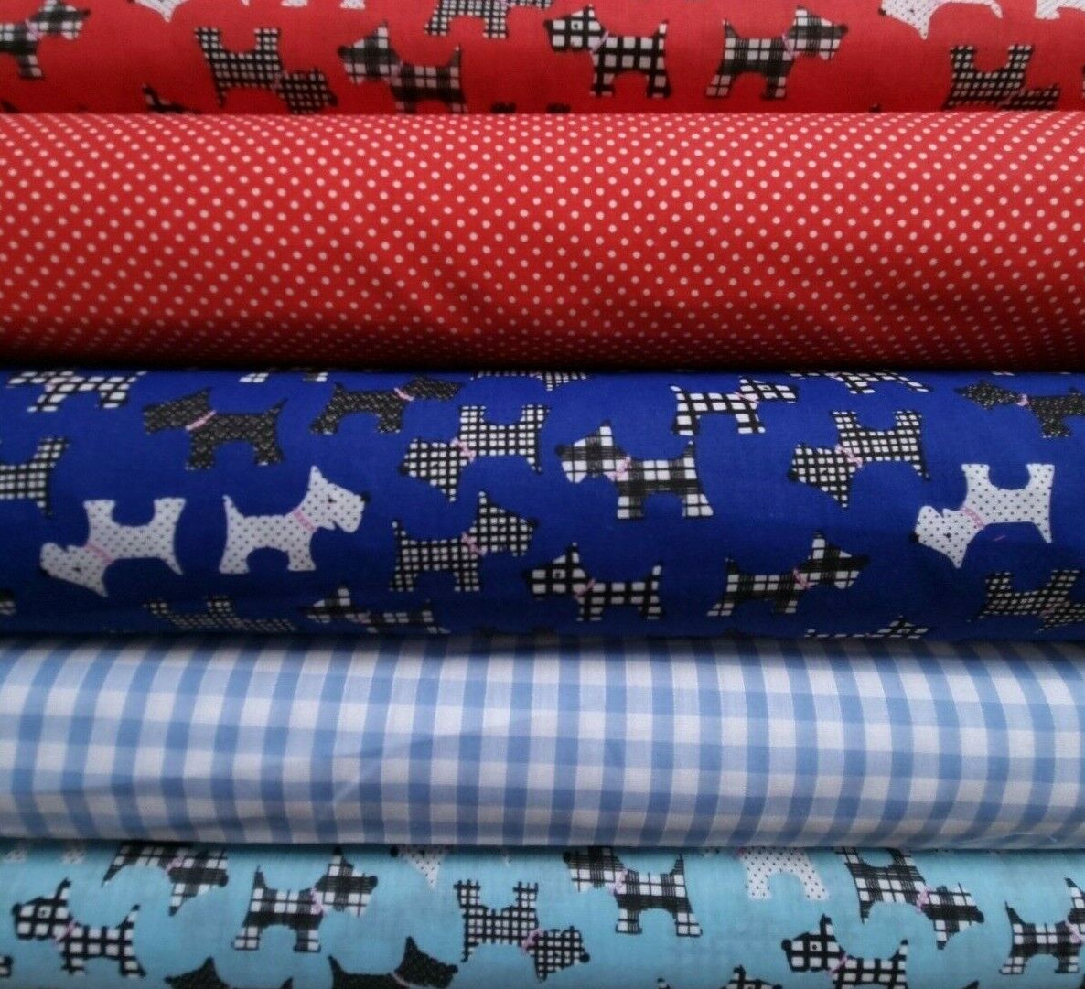 Polycotton Fabric Bundles Fat Quarters Squares Craft Sewing Floral Material