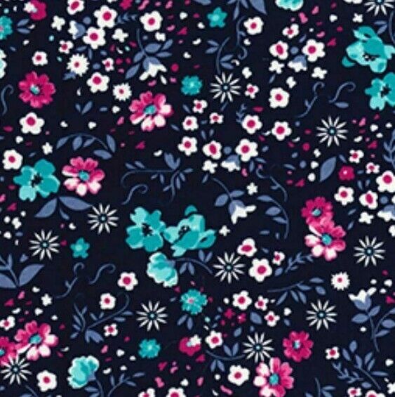 Floral 100% Cotton Poplin Fabric Rose & Hubble Ditsy Daisy Summer Metre FQ