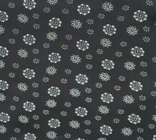 100% Viscose Fabric Small Flowers Floral Material Dressmaking 140cm Wide