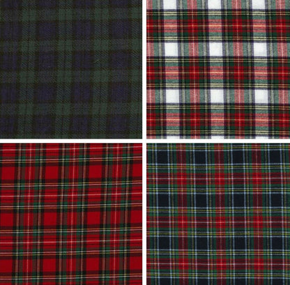 100% Brushed Cotton Fabric Wincyette Tartan Flannel 150cm Wide