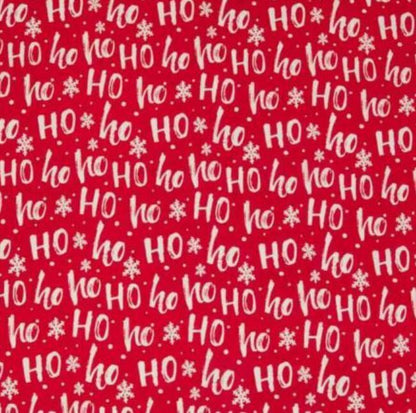 100% Cotton Christmas Fabric Reindeer Holly Xmas Sewing Craft Red Green Material