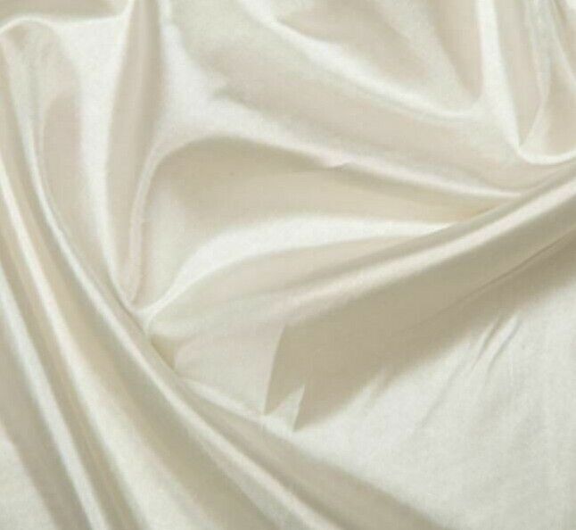 Plain Habotai Silk Lining Fabric Polyester 145cm Wide Dress Craft Sewing