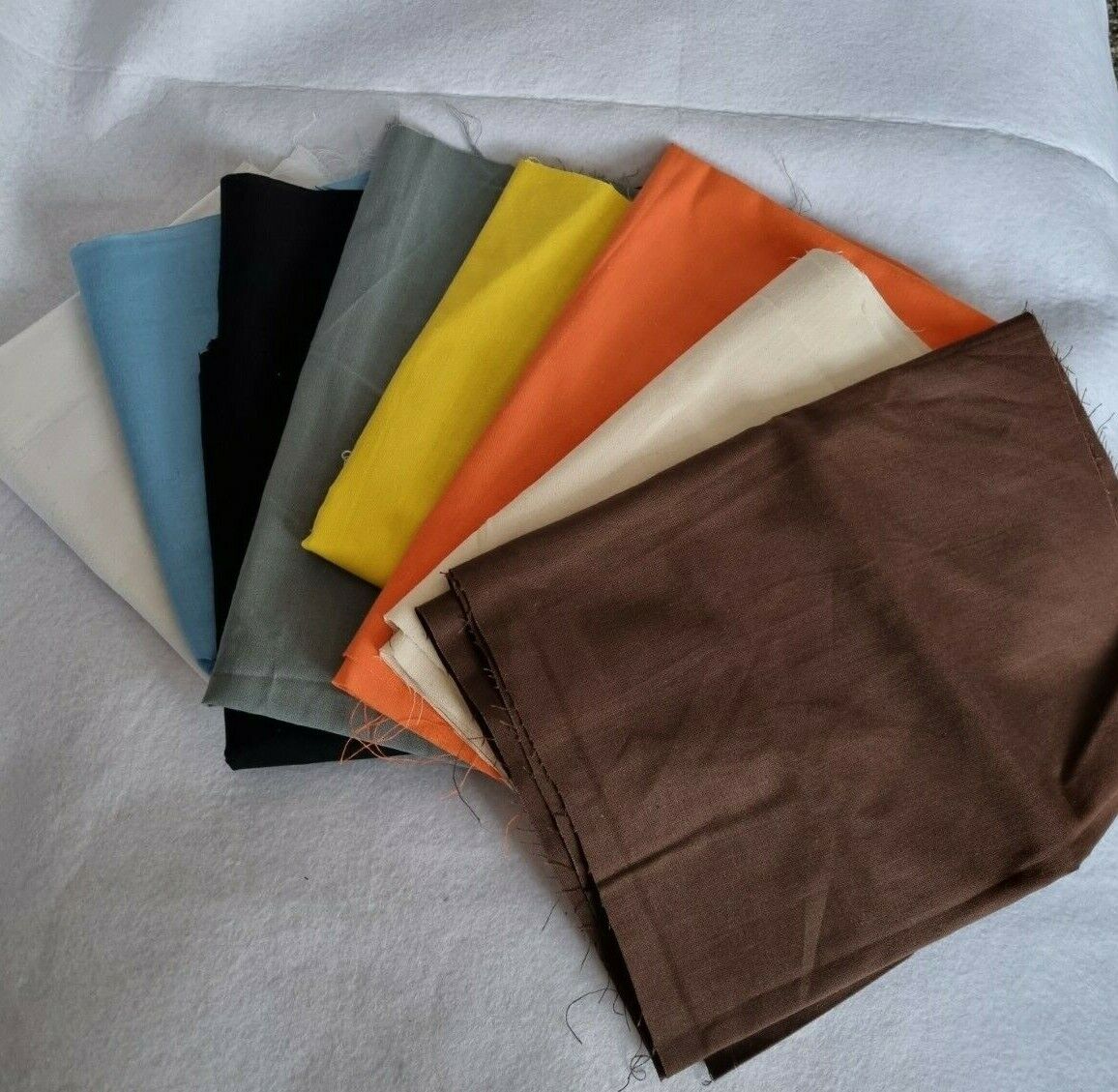 Plain Cotton Fabric Scraps Off Cuts Remnant Pieces 100% Cotton Crafts Bundle