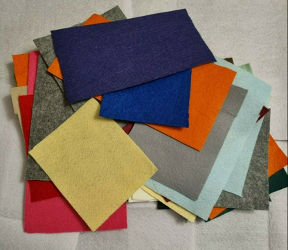 Craft Felt Packs Remnant Pieces Off Cuts Acrylic Material Sewing Decoration