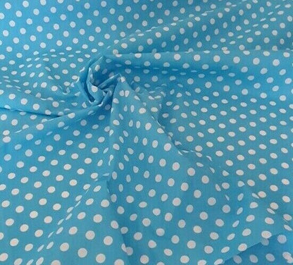 Polka Dot Polycotton Fabric 45" Craft Dress Dots Spots Material