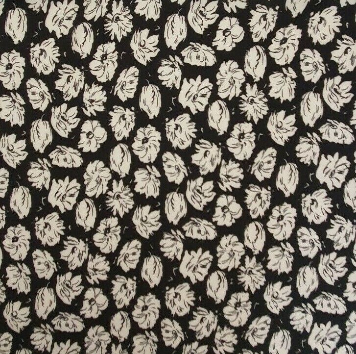 100% Viscose Fabric Small Flowers Floral Petal Dressmaking Material Crafts