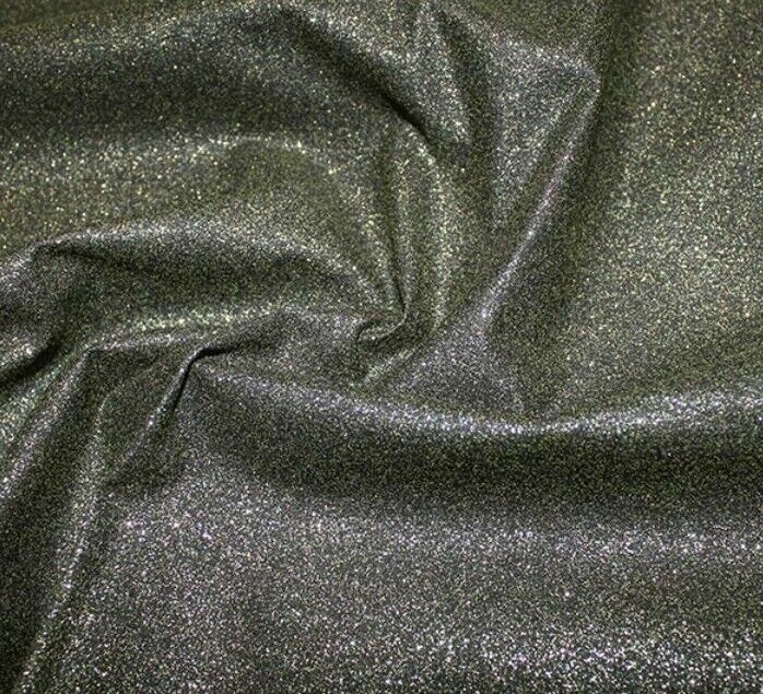 Glitter Cotton Fabric Sparkle Sewing Craft Festive Christmas By Half Metre