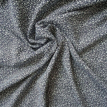 100% Viscose Fabric Ditsy Leaf Dress Fabric Sewing Craft Dressmaking