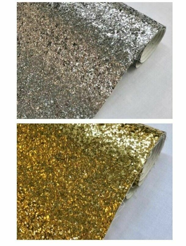 A4 Sheets Chunky Glitter Fabric Mixed Colour Packs Crafts Bows Craft Packs