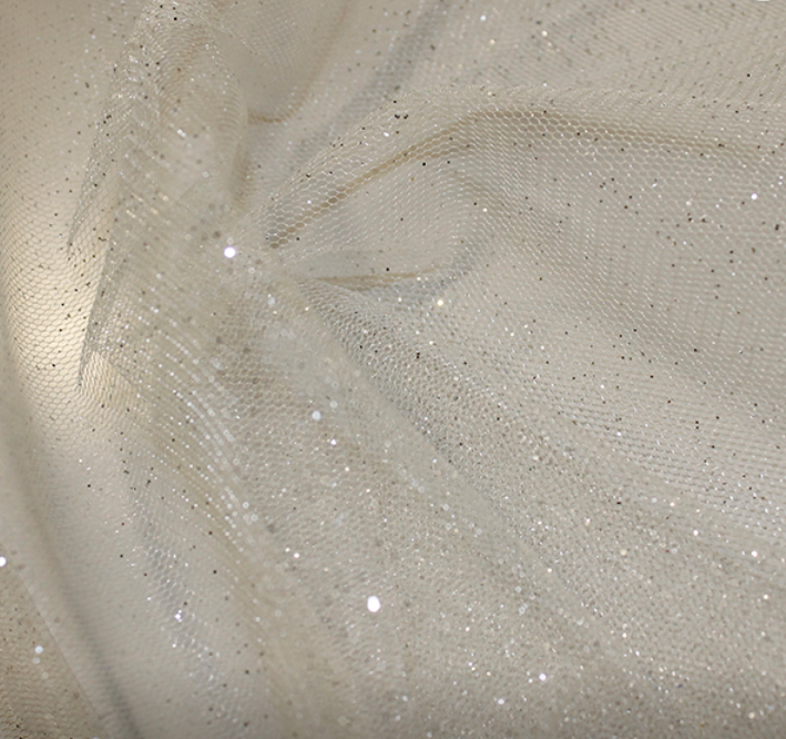 Glitter Tulle Fabric Soft Dress Net 150cm Wide Sheer Costume Sparkle Party