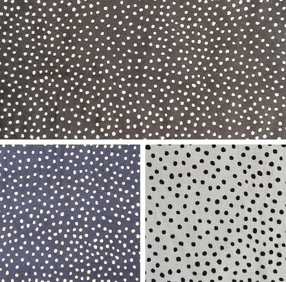 100% Viscose Fabric Polka Dot 140cm Spots Dress Making Sewing