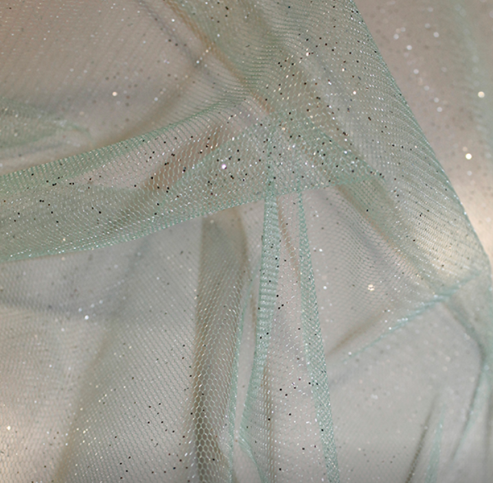 Glitter Tulle Fabric Soft Dress Net 150cm Wide Sheer Costume Sparkle Party