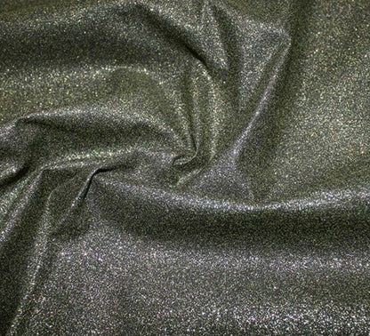 100% Glitter Cotton Fabric Sparkle Sewing Craft Festive Christmas