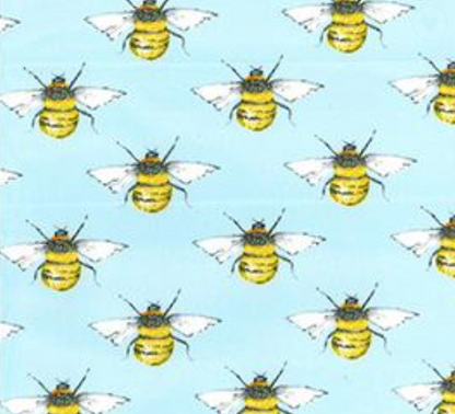 BumbleBee Cotton Fabric Rose & Hubble Animal Dressmaking Crafts Sewing Bee