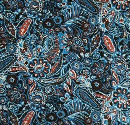 100% Viscose Rayon Paisley Floral Fabric Dress Material Craft 140cm wide