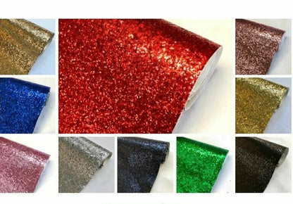 A4 Sheets Chunky Glitter Fabric Mixed Colour Packs Crafts Bows Craft Packs