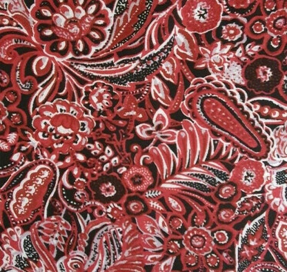 100% Viscose Rayon Paisley Floral Fabric Dress Material Craft 140cm wide