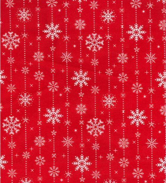 Christmas Polycotton Fabric Holly Santa Reindeer Snow Gingerbread Men Xmas