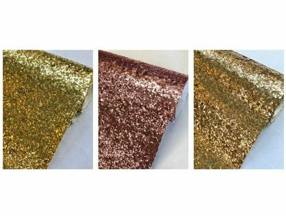 A4 Sheets Chunky Glitter Fabric Mixed Colour Packs Crafts Bows Craft Packs