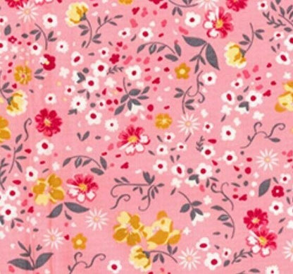 Floral 100% Cotton Poplin Fabric Rose & Hubble Ditsy Daisy Summer Metre FQ