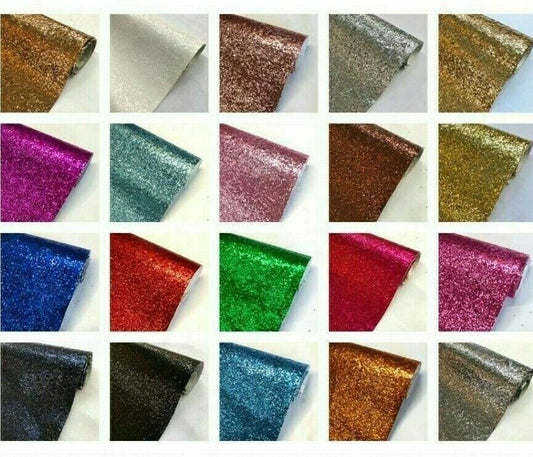 A4 Sheets Chunky Glitter Fabric Mixed Colour Packs Crafts Bows Craft Packs