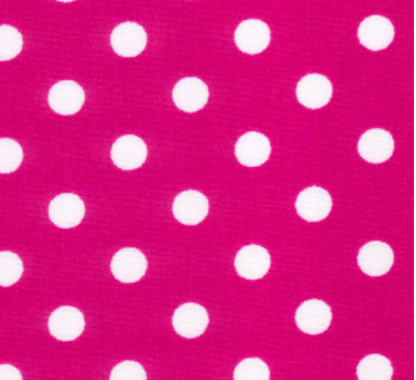 Polka Dot 100% Cotton Fabric 7mm Rose & Hubble Spots Dots Spotty